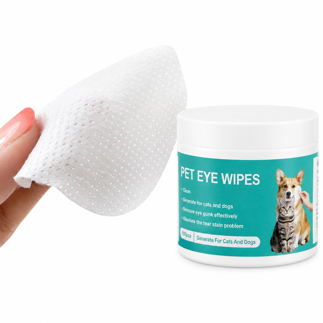 Dog Eye Wipes - Round Pads 100 count