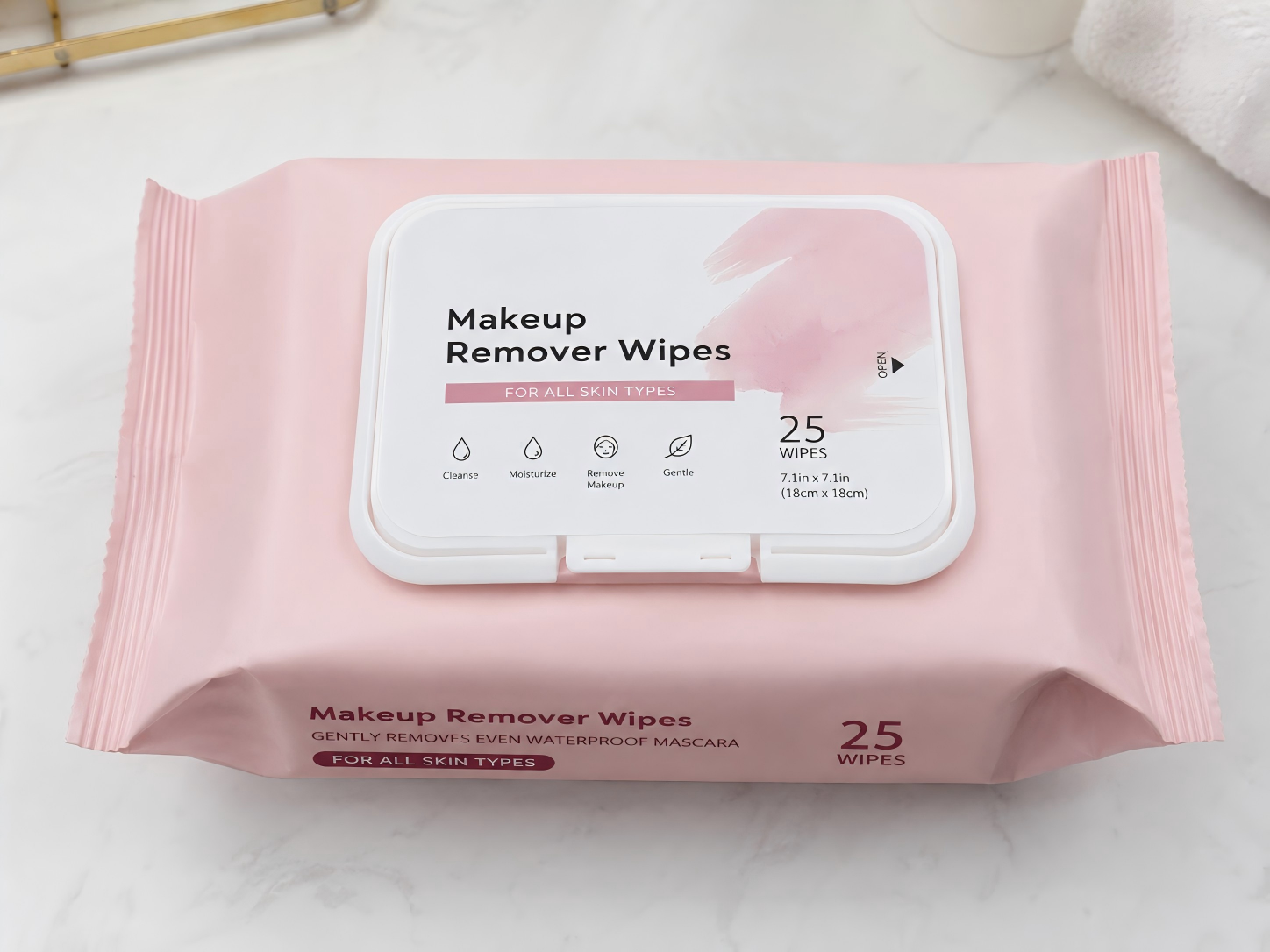 Makeup Wipes for Sensitive Skin - 25 Count